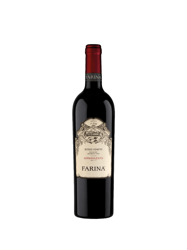 bottiglia di veneto rosso appassilento prodotto da cantina Farina Wines